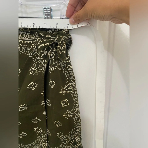 Women’s ultra pink vintage 100% cotton bandana wrap skirt size medium boho - Picture 5 of 7